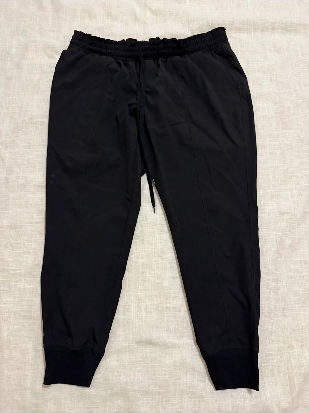 Time and Tru Maternity Jogger Pants Black L (12-14) Elastic Waist Athleisure